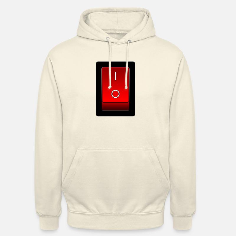 on off switch, on off switch - Unisex Hoodie - vanilla