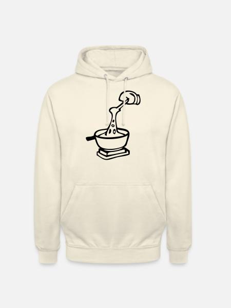 cook Swiss culinary specialty fondue - Unisex Hoodie - vanilla