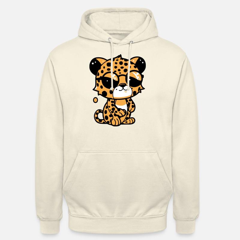 Zoolto le léopard - Sweat-shirt à capuche unisexe - vanille