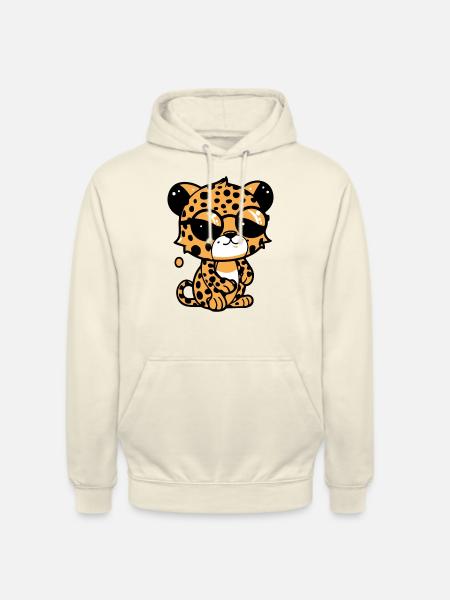 Zoolto the Leopard - Unisex Hoodie - vanilla