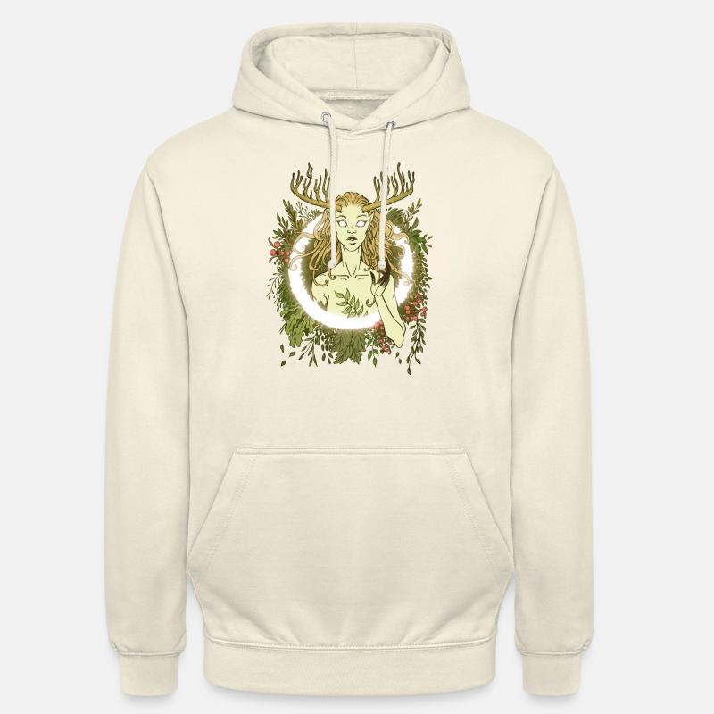 Déesse de la forêt - Sweat-shirt à capuche unisexe - vanille