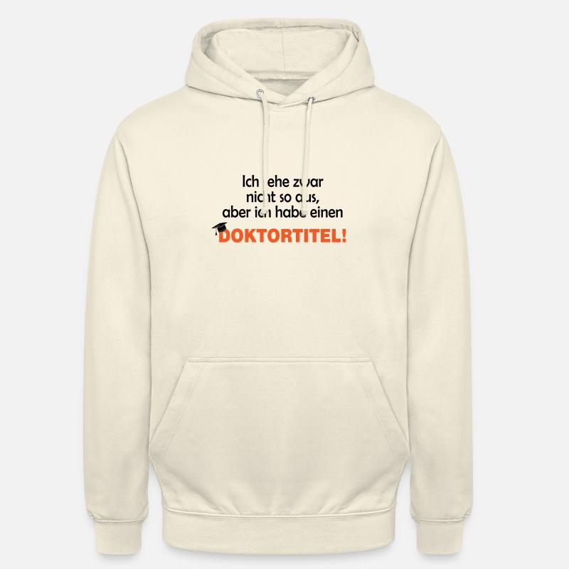 Doktortitel Geschenk Dissertation Abschluss - Unisex Hoodie - Vanille-Milchshake