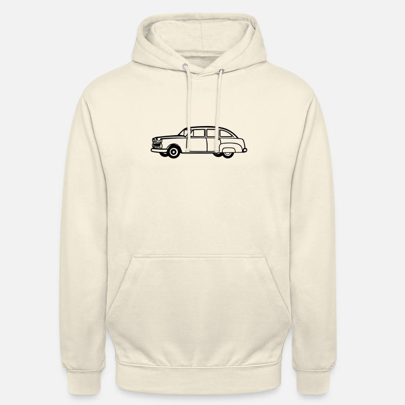 voiture - Sweat-shirt à capuche unisexe - vanille