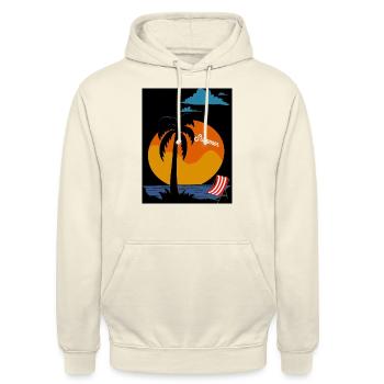 summer - Unisex Hoodie - Vanille-Milchshake - Vorne - Alina (178cm) & Michal (187cm)