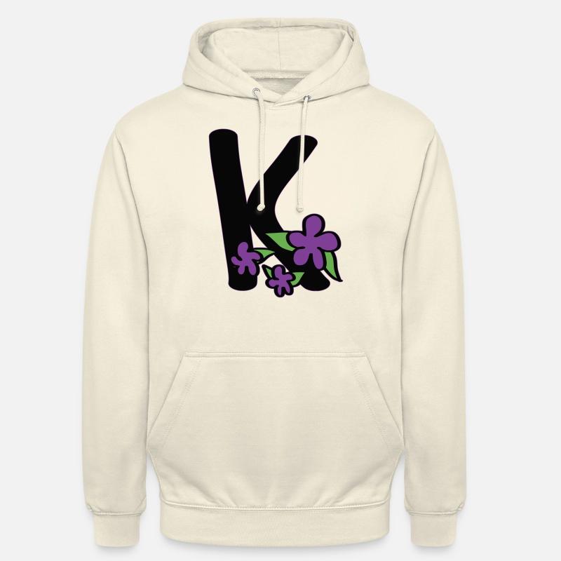 K comme effronté - Sweat-shirt à capuche unisexe - vanille