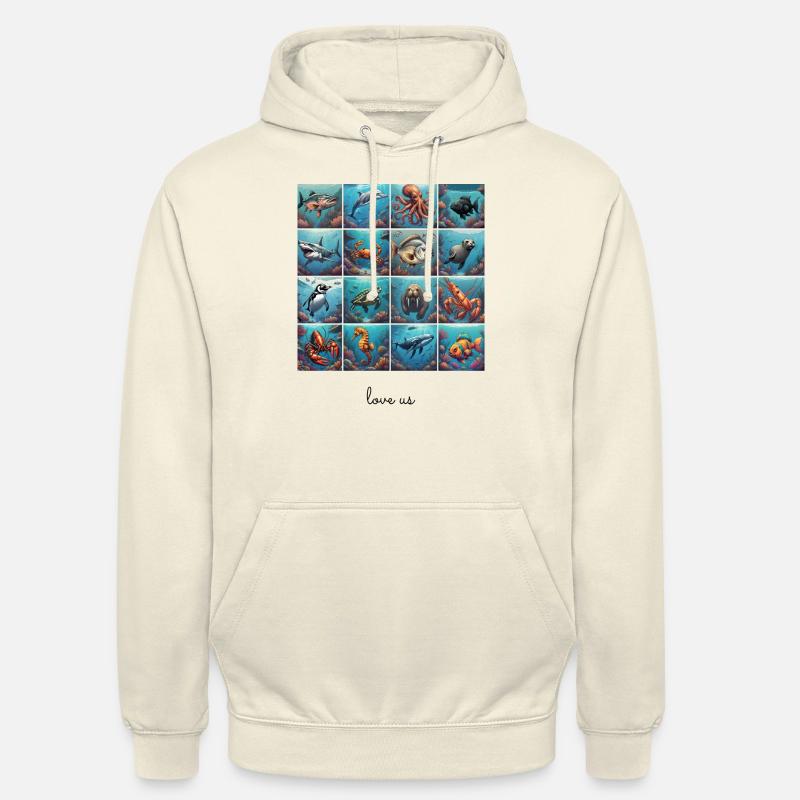 Liebe uns Collage 3 - Unisex Hoodie - Vanille-Milchshake