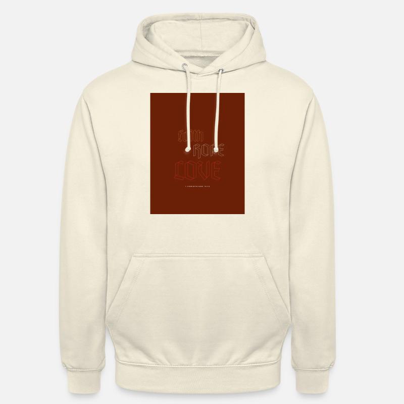 Foi brune - Sweat-shirt à capuche unisexe - vanille