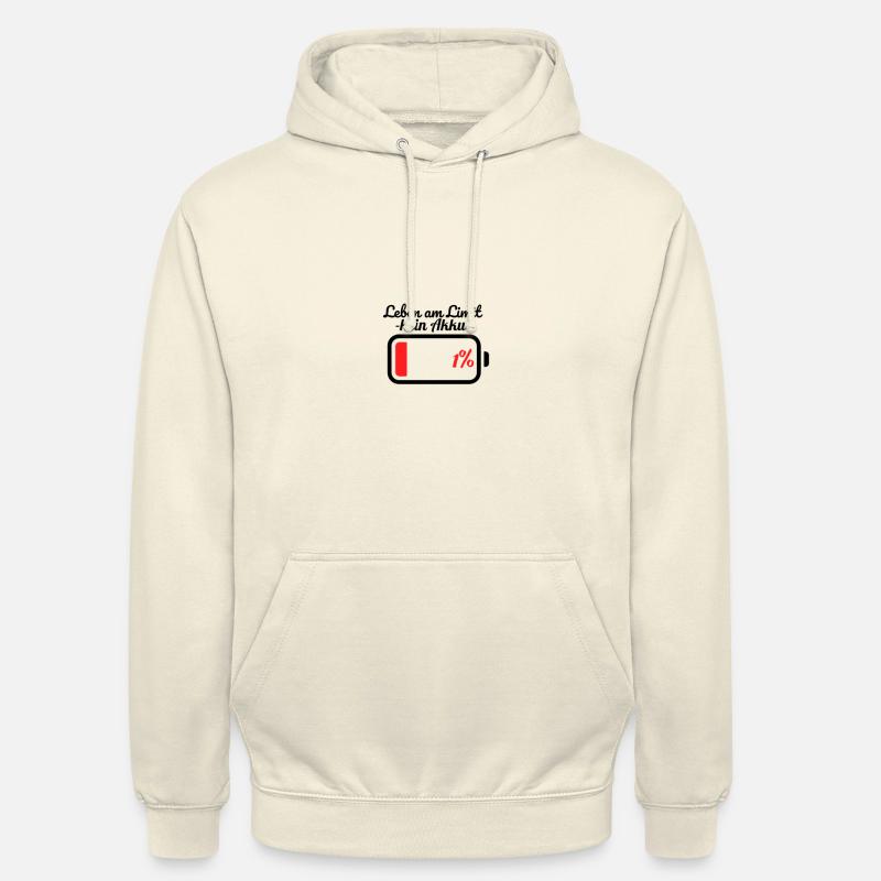 Pas de batterie - Sweat-shirt à capuche unisexe - vanille