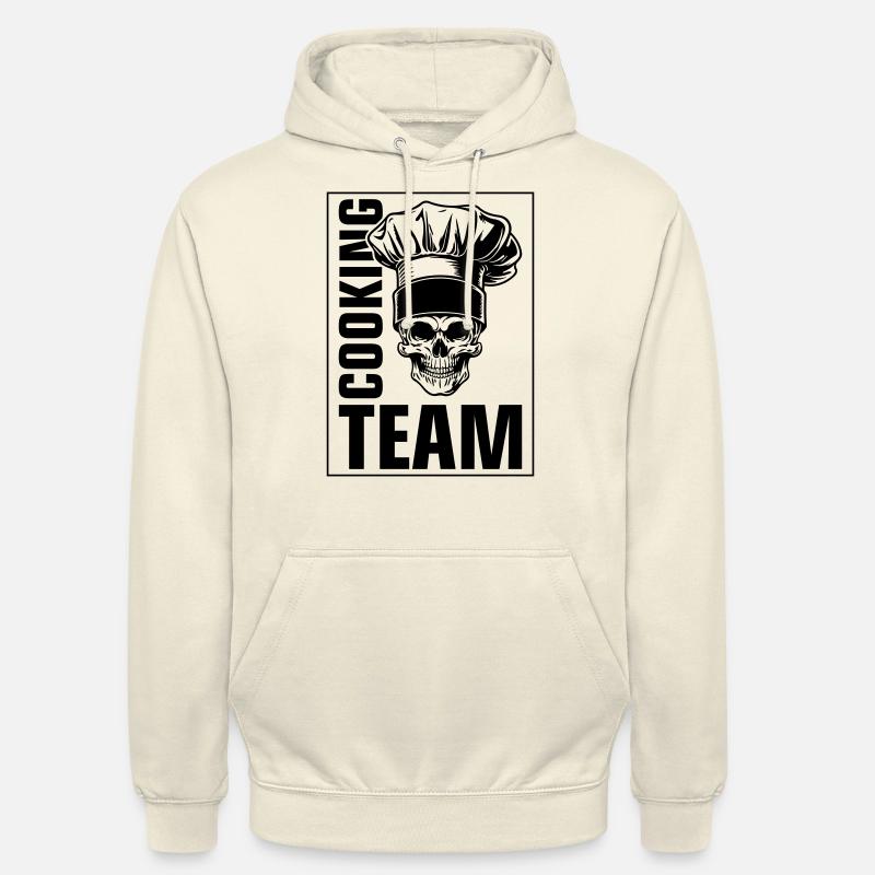 Équipe de cuisine squelette - Sweat-shirt à capuche unisexe - vanille