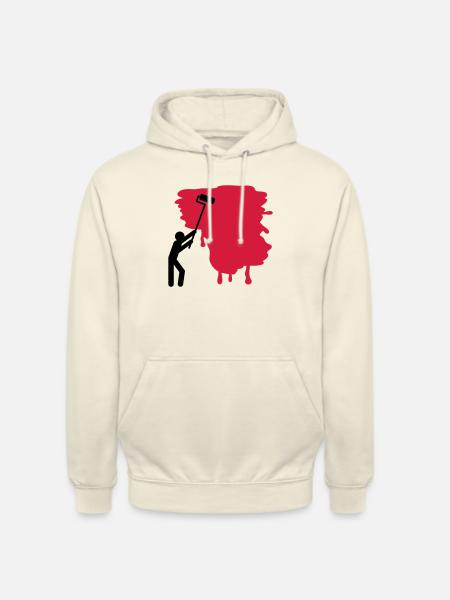 painter_aq2 - Sweat-shirt à capuche unisexe - vanille