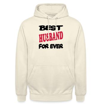 Best husband for ever 222 - Unisex Hoodie - vanilla - Front - Alina (178cm) & Michal (187cm)