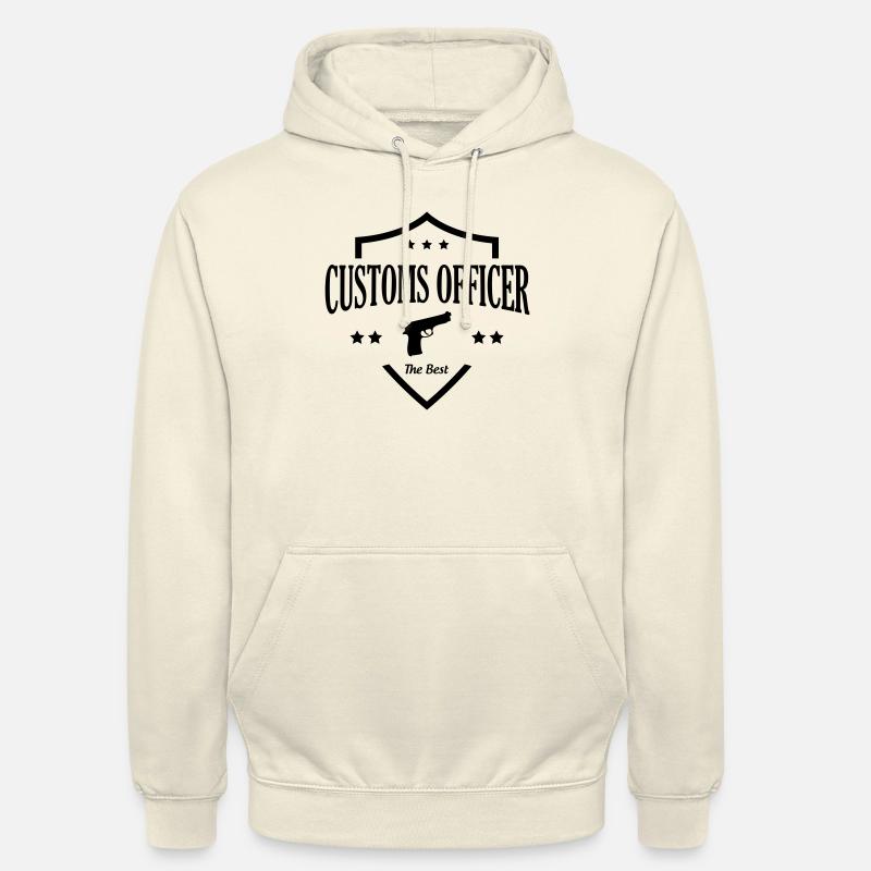 Douanier / Douane / Douanière / Police / Frontière - Sweat-shirt à capuche unisexe - vanille