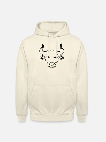 stier_01 - Unisex Hoodie - Vanille-Milchshake