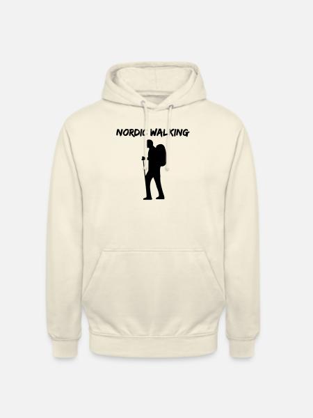 Walking nordic - Sweat-shirt à capuche unisexe - vanille