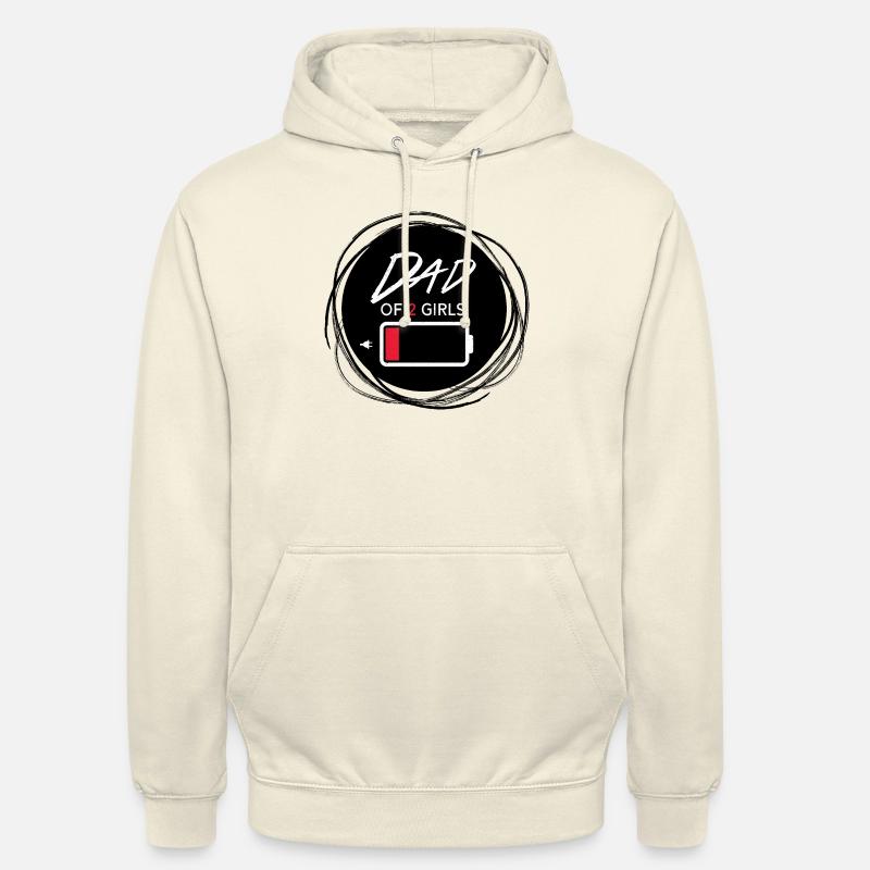 Vater von 2 Mädchen - Unisex Hoodie - Vanille-Milchshake