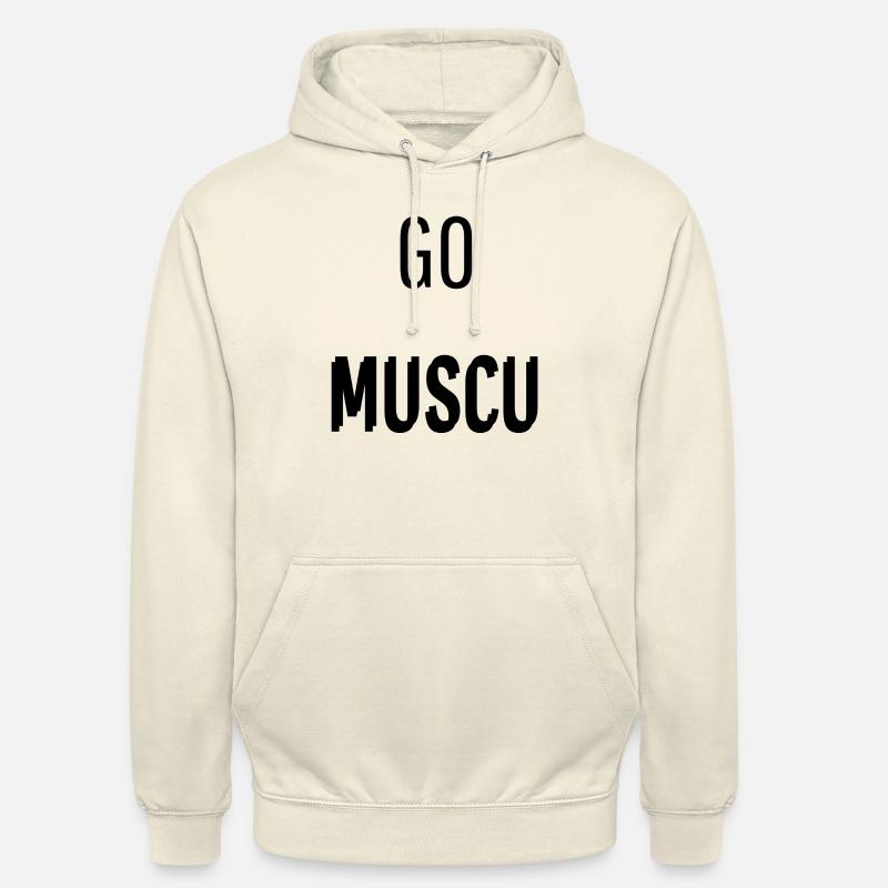 Go Muscu - Sweat-shirt à capuche unisexe - vanille