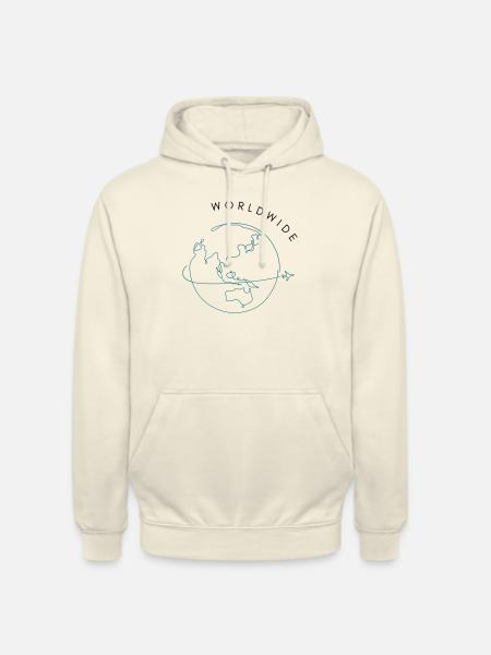Weltweit reisen - Unisex Hoodie - Vanille-Milchshake