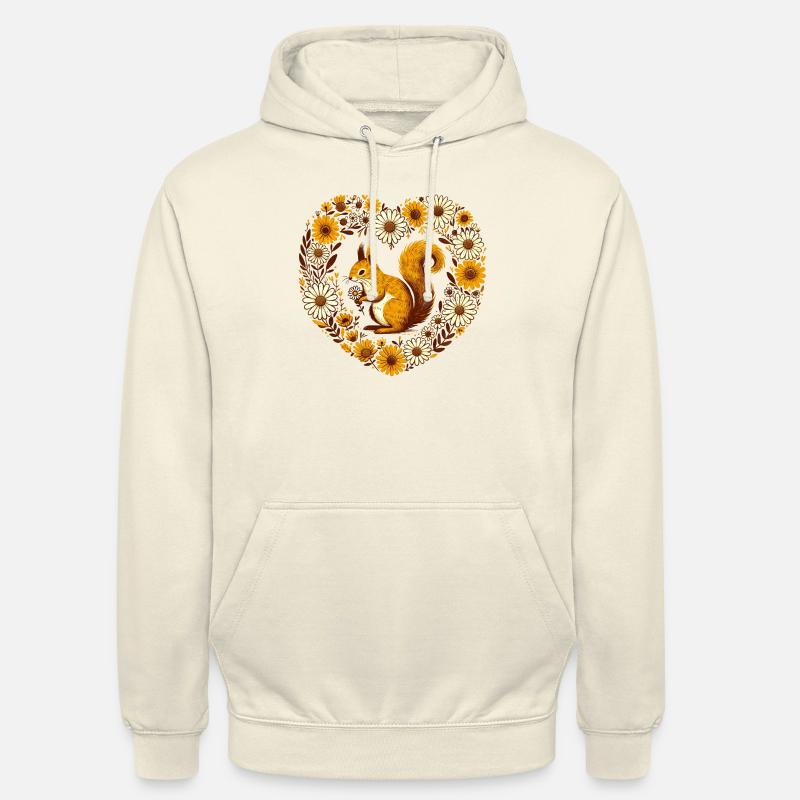 Red Squirrel - Unisex Hoodie - vanilla