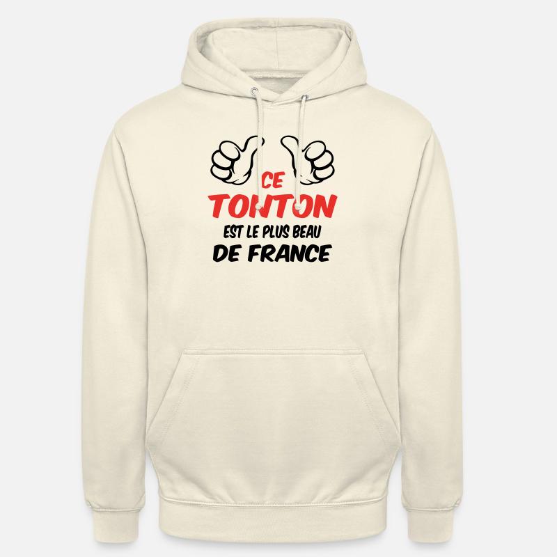 MEILLEUR TONTON - Sweat-shirt à capuche unisexe - vanille