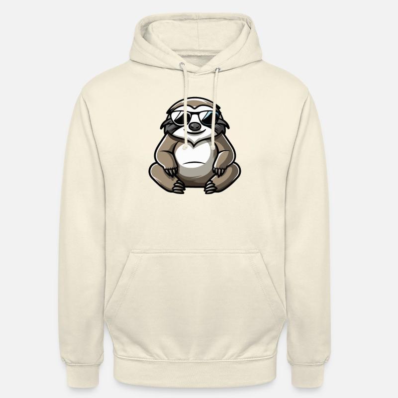 Sloth Comic Cool - Unisex Hoodie - vanilla