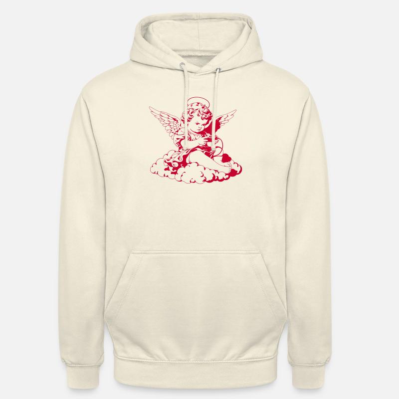 Gaming Engel – Cherub mit Controller - Unisex Hoodie - Vanille-Milchshake