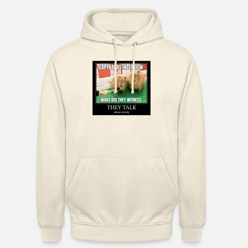 Capybara Interviewme - Unisex Hoodie - vanilla