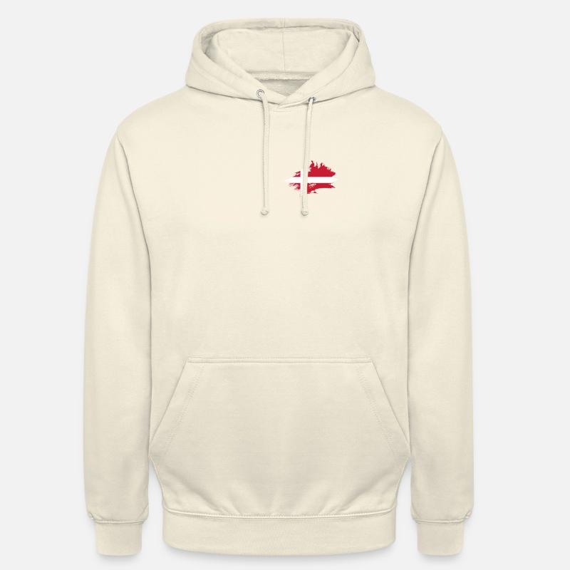 Denmark Flag Danish Flag Danmark Denmark - Hættetrøje unisex - vaniljemilkshake