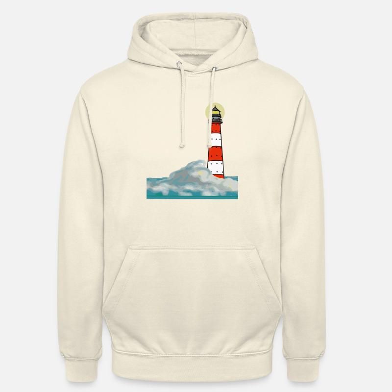 Phare dans la tempête - Sweat-shirt à capuche unisexe - vanille
