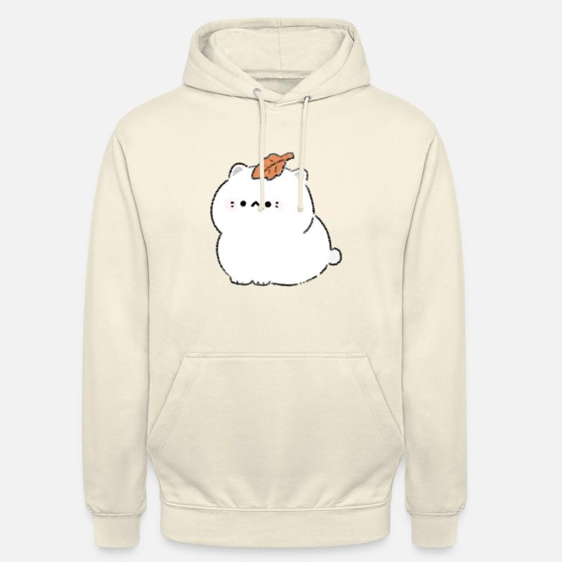 Chonky Chat d’automne - Sweat-shirt à capuche unisexe - vanille