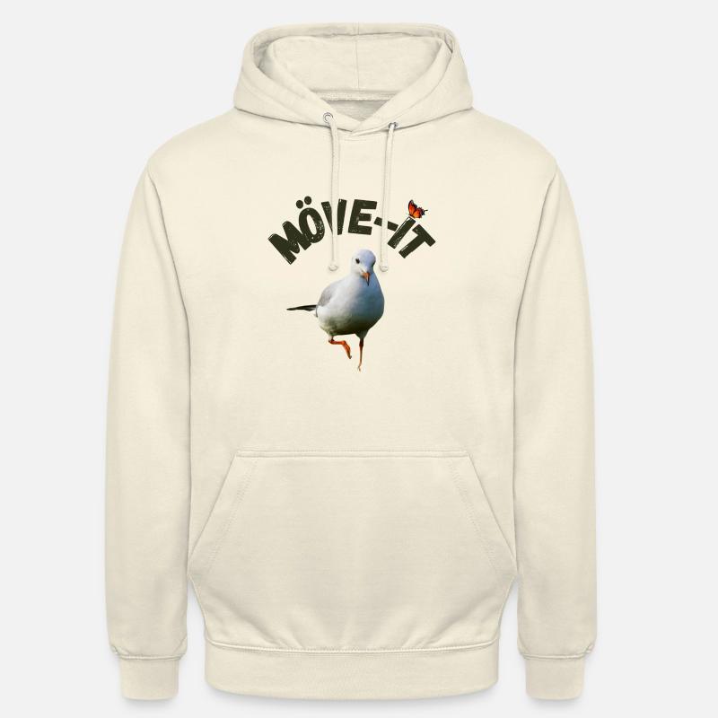 Mouette-it White Edition - Sweat-shirt à capuche unisexe - vanille