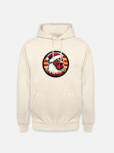 Coq Noël Noël - Sweat-shirt à capuche unisexe - vanille