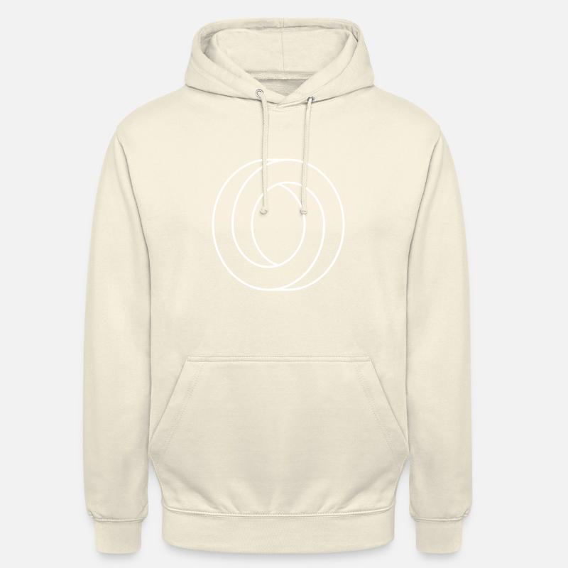 Anneau impossible / boucle de Möbius / déception - Sweat-shirt à capuche unisexe - vanille