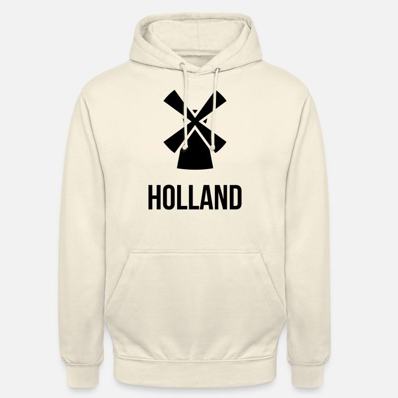 Moulin à vent Hollandais - Sweat-shirt à capuche unisexe - vanille