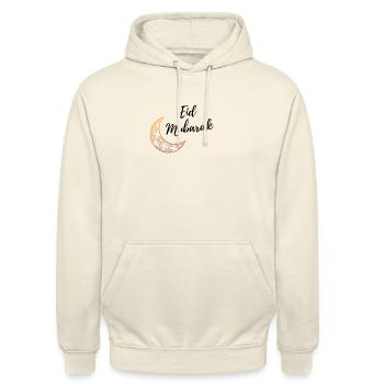 Eid Mubarak Collection - Unisex Hoodie - vanilla - Front - Alina (178cm) & Michal (187cm)