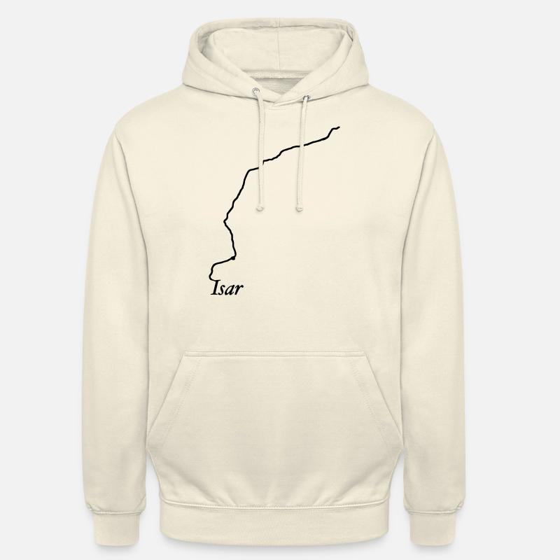 Isar - Sweat-shirt à capuche unisexe - vanille