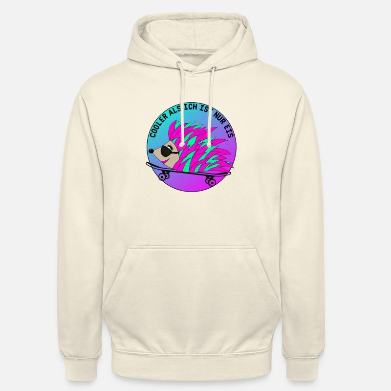Lustiger Igel mit witziger Spruch - Unisex Hoodie - Vanille-Milchshake