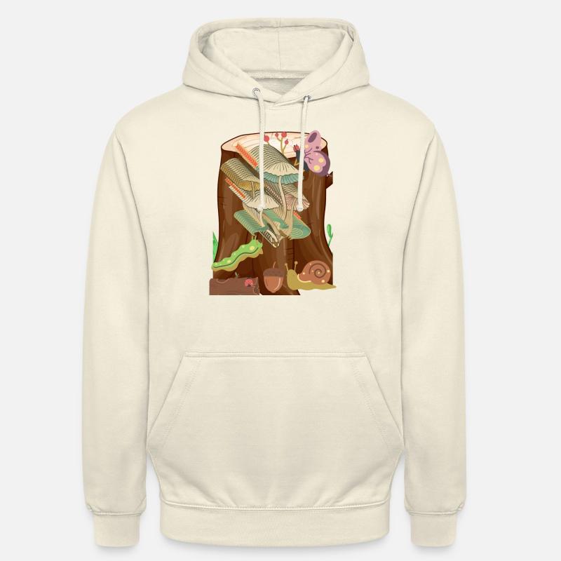 Lebendiger Baumstumpf - Unisex Hoodie - Vanille-Milchshake