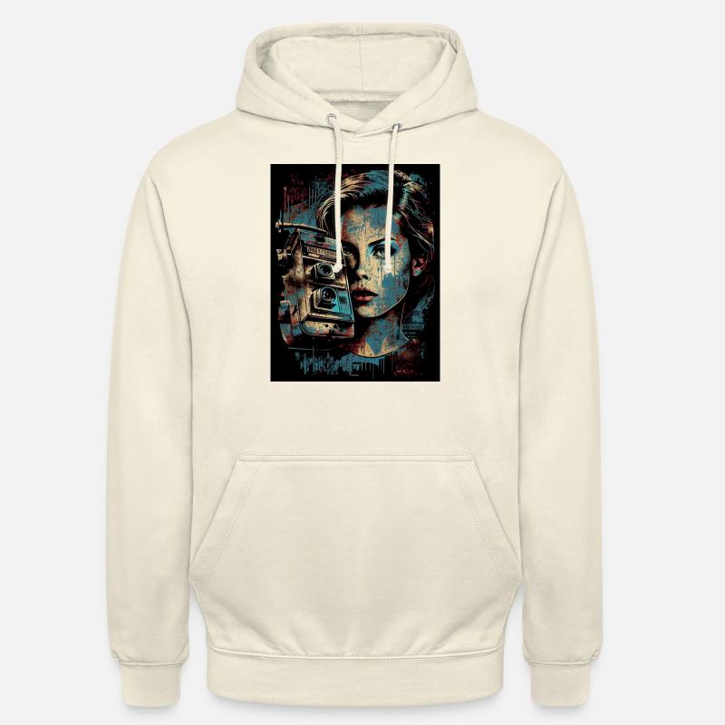 jugapilo Retro impression d’images - Sweat-shirt à capuche unisexe - vanille