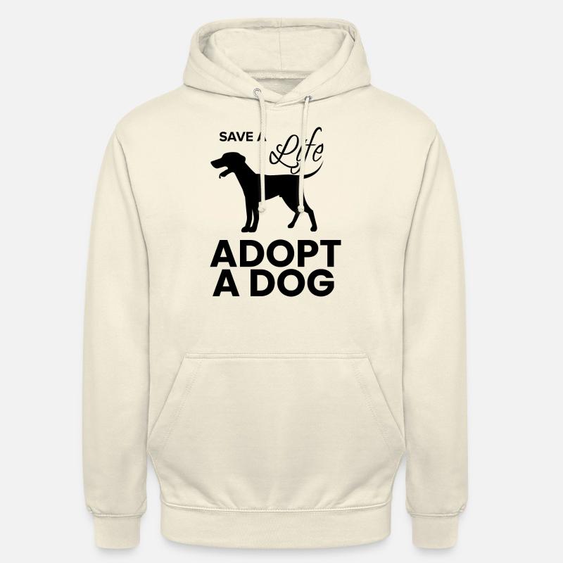 Hund Chien - Sweat-shirt à capuche unisexe - vanille
