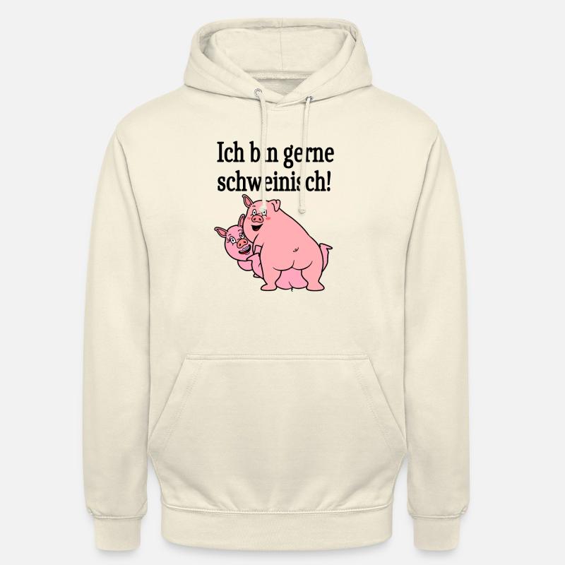 Ich bin gerne schweinisch! - Unisex Hoodie - Vanille-Milchshake