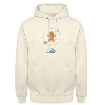 Merry Christmas Sweatshirt & T-Shirt - Unisex Hoodie - Vanille-Milchshake - Vorne - Alina (178cm) & Michal (187cm)