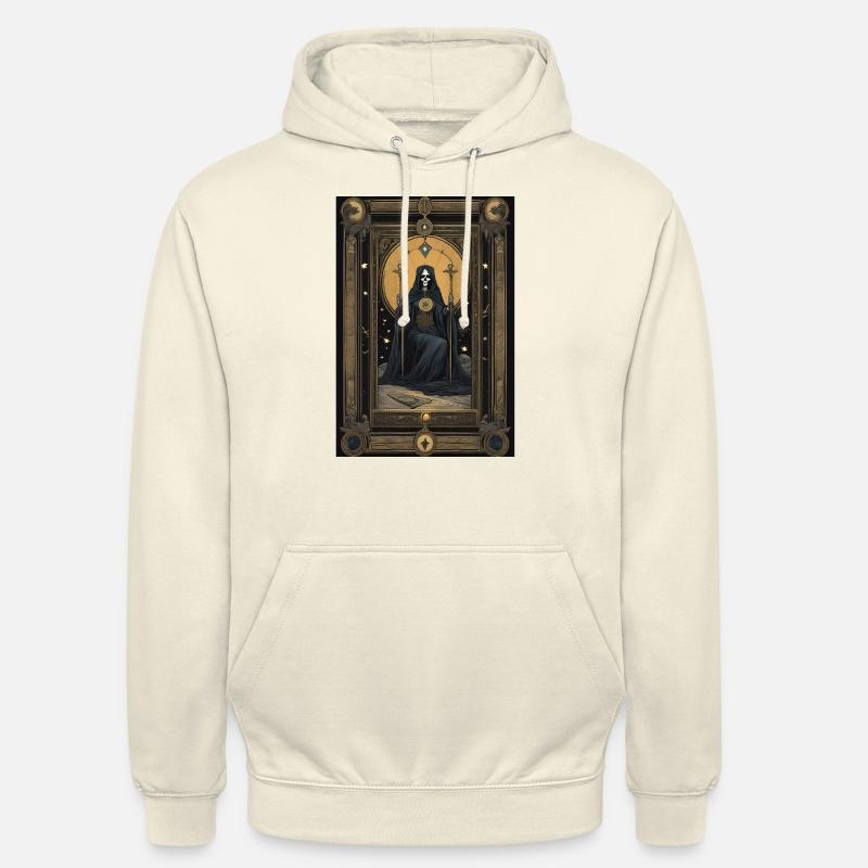 Mort de la carte de tarot - Sweat-shirt à capuche unisexe - vanille