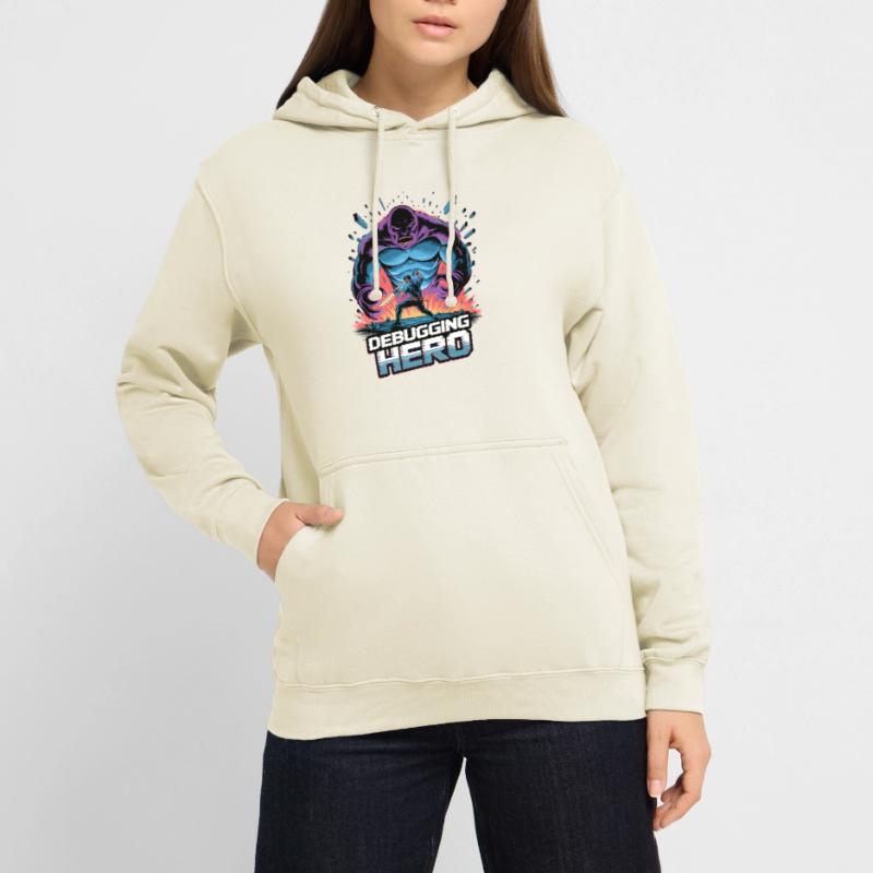 Debugging Hero - Bataille épique contre les monstres de code Sweat-shirt à capuche unisexe