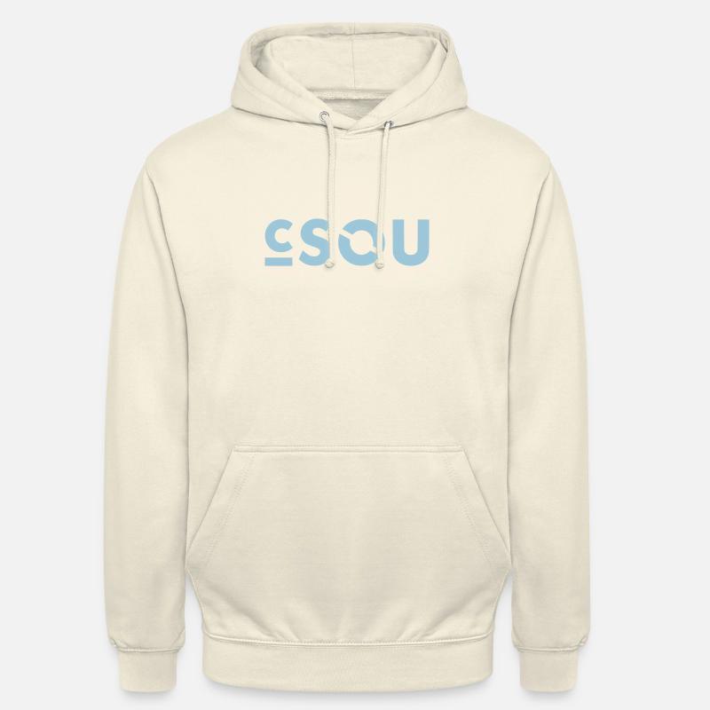 Logo C-SOU - Sweat-shirt à capuche unisexe - vanille