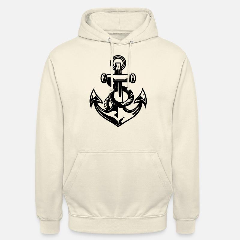 Bateau d’ancre Bateau Nautique - Sweat-shirt à capuche unisexe - vanille