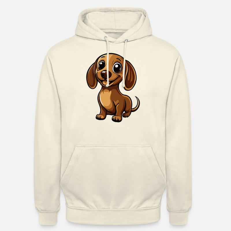 Dackel DachsHund Comic Niedlich - Unisex Hoodie - Vanille-Milchshake