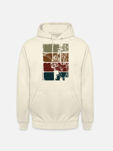 Vintage Blues Guitarist - Hættetrøje unisex - vaniljemilkshake
