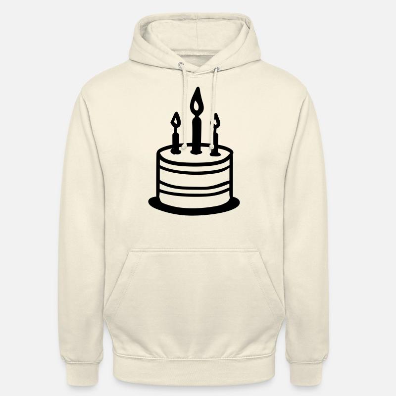 Gateau d'anniversaire - Sweat-shirt à capuche unisexe - vanille