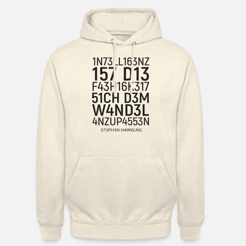 L'intelligence est la capacité ... Tricky, math Sweat-shirt à capuche unisexe