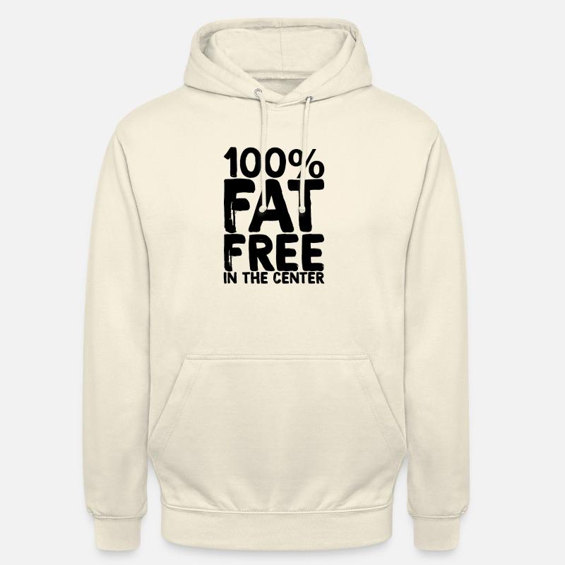 100% sans gras au centre - Sweat-shirt à capuche unisexe - vanille